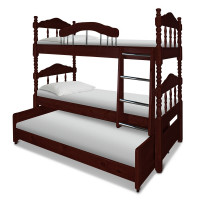 Кровать Точеная 3-х ярусная