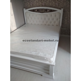 Кровать Сиена с ковкой,белая